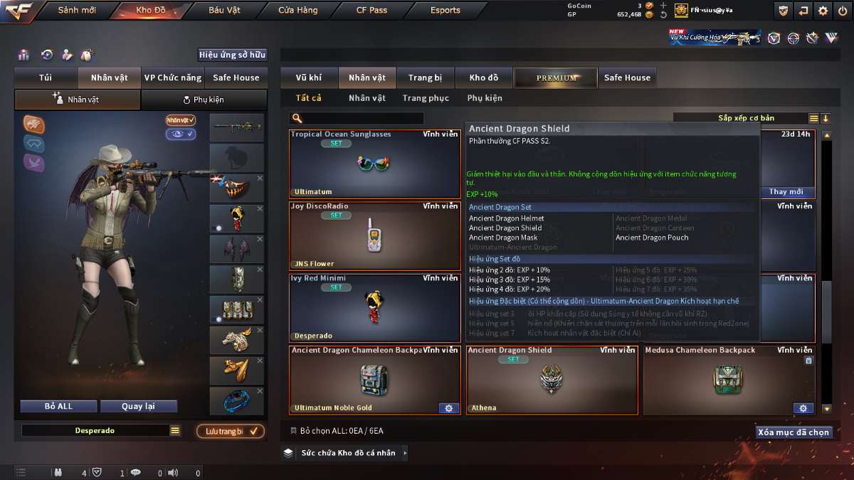 shop acc cf uy tin gia re